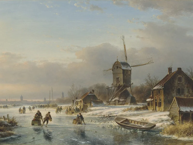 1817-Lodewijk Johannes Kleijn - Paesaggio invernale